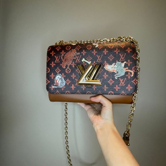 Louis Vuitton Twist MM Catogram Grace Chain Shoulder Bag M44408 - Picture 4 of 8